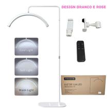 Luminária Led Ring Light Extensão Cílios Lash Meia Lua