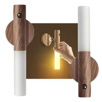 Luminaria Led Sensor Movimento Kit 2 Uni Detecta Presença Usb Recarregavel Iluminaçao Decoraçao Sala Quarto Multiuso