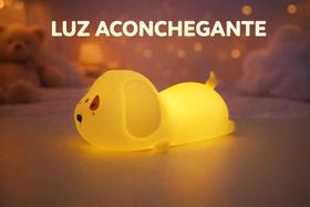 Luminária LED Silicone Panda ou Cachorro com Sensor Touch 5 Cores