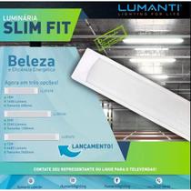 Luminária Led Slim FIT Linear 36w 4000k Lumanti