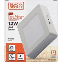 Luminaria Led Sob Quad 12W 6500K 16Cm B_D Eco Luminaria Led Sob Quad 12W 6500K 16Cm B_D Eco
