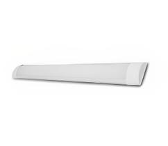 Luminária LED Sobrepor 40W 120cm Tubular Slim Bivolt com Calha Integrada Luz 6500K Alta Potência Econômica Luminária LED Sobrepor 40W 120cm Tubular Slim Bivolt com Calha Integrada Luz 6500K Alta Potência Econômica