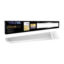 Luminaria Led Sobrepor Linear 18w 6500k Bivolt 60cm Luminaria Led Sobrepor Linear 18w 6500k Bivolt 60cm