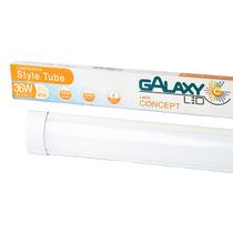 Luminária LED Sobrepor Linear Style Tube 36W 120cm 4000K Neutro Galaxy