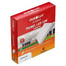 Luminaria LED Sobrepor Quadrada 12 watts 2700K Branco Morno OUROLUX Luminaria LED Sobrepor Quadrada 12 watts 2700K Branco Morno OUROLUX