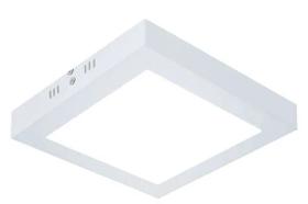 Luminária Led Sobrepor Quadrada 22x22cm 24W Bivolt 8000k