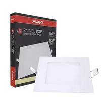 Luminaria led sobrepor quadrado 29x29 6500k branca avant - 24w