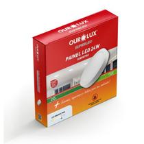 Luminaria LED Sobrepor Redonda 24 watts 6500K Branco Frio OUROLUX Luminaria LED Sobrepor Redonda 24 watts 6500K Branco Frio OUROLUX