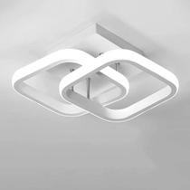 Luminária LED Sobrepor Teto Parede Pendente Plafon 28x12x13 CM Quadrada Redonda Central de Iluminação Luxo