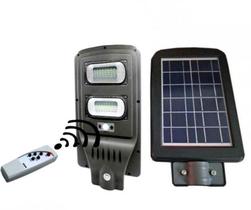 Luminária LED Solar 100W c Sensor Presença Integrado IP65 para Jardim Rua