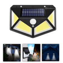 Luminária LED Solar Com Sensor de Presença 7W a Prova Dágua - BK100BCOB