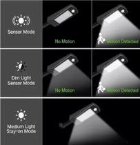 Luminária Led Solar Poste Rua Parede Sensor 128led's Luminária Led Solar Poste Rua Parede Sensor 128led's