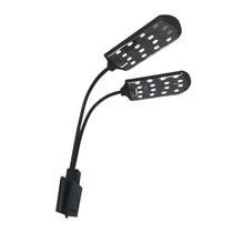 Luminaria led soma x7 preta (15w) led branco/vermelho 127v