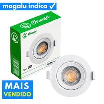 Luminária Led Spot 5W Redondo Embutido Bivolt Branco Frio Quente Granfei