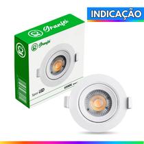 Luminária Led Spot 5W Redondo Embutido Branco Frio Quente Granfei