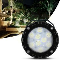 Luminária LED Spot Sobrepor 9 Leds 6500K 10W 1200LM 90-240V Branco Frio Redondo Branco