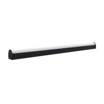 Luminária Led Taschibra Sobrepor Perfil Convex 56 16W Preta Bivolt