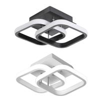Luminária LED Teto Bivolt 3 Tons Branco Preto Moderna para Banheiro e Quarto Luminária LED Teto Bivolt 3 Tons Branco Preto Moderna para Banheiro e Quarto