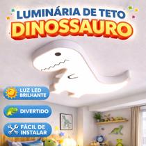 Luminária Led Teto Jurassic Dinossauro Quarto Infantil