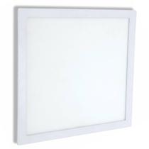 Luminária Led Teto Sobrepor Quadrada de Alumínio Branco Moderno Pequeno 12w 16x16 Para Decorar Sua Casa - G-Light