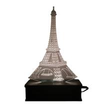 Luminária Led, Torre Eiffel, Abajur 16 Cores+controle França Paris