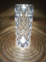 Luminária Led Touch Abajur Cristal Usb 3 Cores Da Cúpula Estrutura Crystal