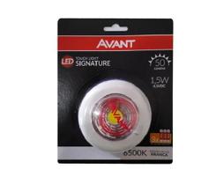 Luminária Led Touch Redonda 1,5w 6500w Branco Frio Avant