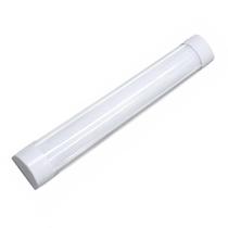 Luminária LED Tubular Slim 18W 60cm Bivolt Luz Branca Fria 6500K Sobrepor Econômica Cozinha Bancada Luminária LED Tubular Slim 18W 60cm Bivolt Luz Branca Fria 6500K Sobrepor Econômica Cozinha Bancada