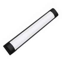 Luminária LED Tubular Slim 18W 60cm Bivolt Luz Branca Fria 6500K Sobrepor Econômica Cozinha Bancada Luminária LED Tubular Slim 18W 60cm Bivolt Luz Branca Fria 6500K Sobrepor Econômica Cozinha Bancada
