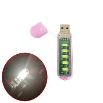 Luminária LED USB Com 5 LED Branco Frio Formato De Pen Drive para casa carro leitura - FA14580