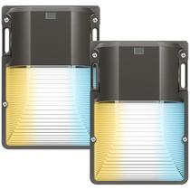 Luminária LED Wall Pack CINOTON 30W 3600 lm 3CCT com sensor crepuscular