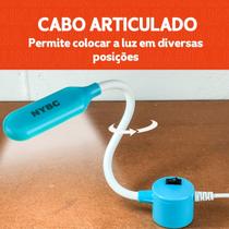 Luminária LEDs para Máquina de Costura 20 Leds com Imã e Haste Flexível