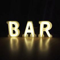 Luminária Letras de LED - Bar - Acrilico Store