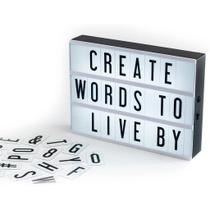 Luminária Letreiro De Cinema A5 + 85 Letras, Números, Ícones Luminária Letreiro De Cinema A5 + 85 Letras, Números, Ícones