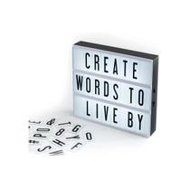 Luminária Letreiro Led Cinema Light Box Led A4 + 96 Letras Luminária Letreiro Led Cinema Light Box Led A4 + 96 Letras