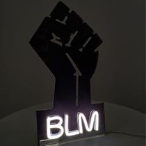Luminária Letreiro Neon de Led - BLM - Black Lives Matter