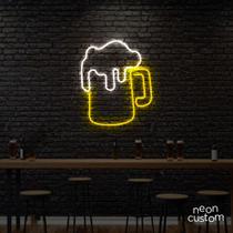 luminaria letreiro Neon Led Chope 100x90 luminoso decoração p/ selfie luminaria letreiro Neon Led Chope 100x90 luminoso decoração p/ selfie