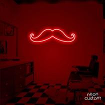 luminaria letreiro Neon Led Mustash 100x30 luminoso decoração p/ selfie