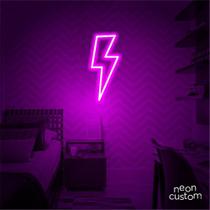luminaria letreiro Neon Led Raio 40x15 luminoso decoração p/ selfie