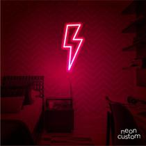 luminaria letreiro Neon Led Raio 40x15 luminoso decoração p/ selfie