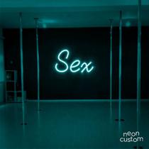 luminaria letreiro Neon Led Sex 80x50 luminoso decoração p/ selfie