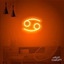 luminaria letreiro Neon Led Signo Câncer 50x40 luminoso decoração p/ selfie