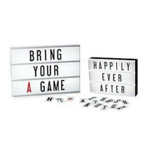 Luminária Light Box Led Cinema A4 96 Letras Números Ícones