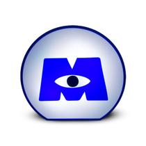 Luminaria Light Box Monstros SA Decoração de Mesa 3D Luz