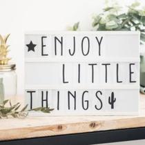 Luminária LightBox Led 15 cm Plástico e Metal