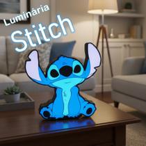 Luminária Lightbox LED do Stitch exclusivo e funcionalidade para criar um ambiente acolhedor.