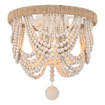 Luminária Living District Jolie 12" Beaded Flush Mount Luminária Living District Jolie 12" Beaded Flush Mount
