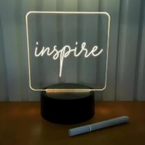 Luminária Lousa De Mesa Com Led E Caneta para Escrever B-Max BM-F945 - BMAX