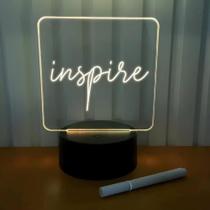 Luminária Lousa De Mesa Com Led E Caneta para Escrever B-Max BM-F945 Luminária Lousa De Mesa Com Led E Caneta para Escrever B-Max BM-F945