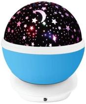 Luminária Lua Abajur Gira Projetor De Estrelas Galaxia Cor Luminária Lua Abajur Gira Projetor De Estrelas Galaxia Cor